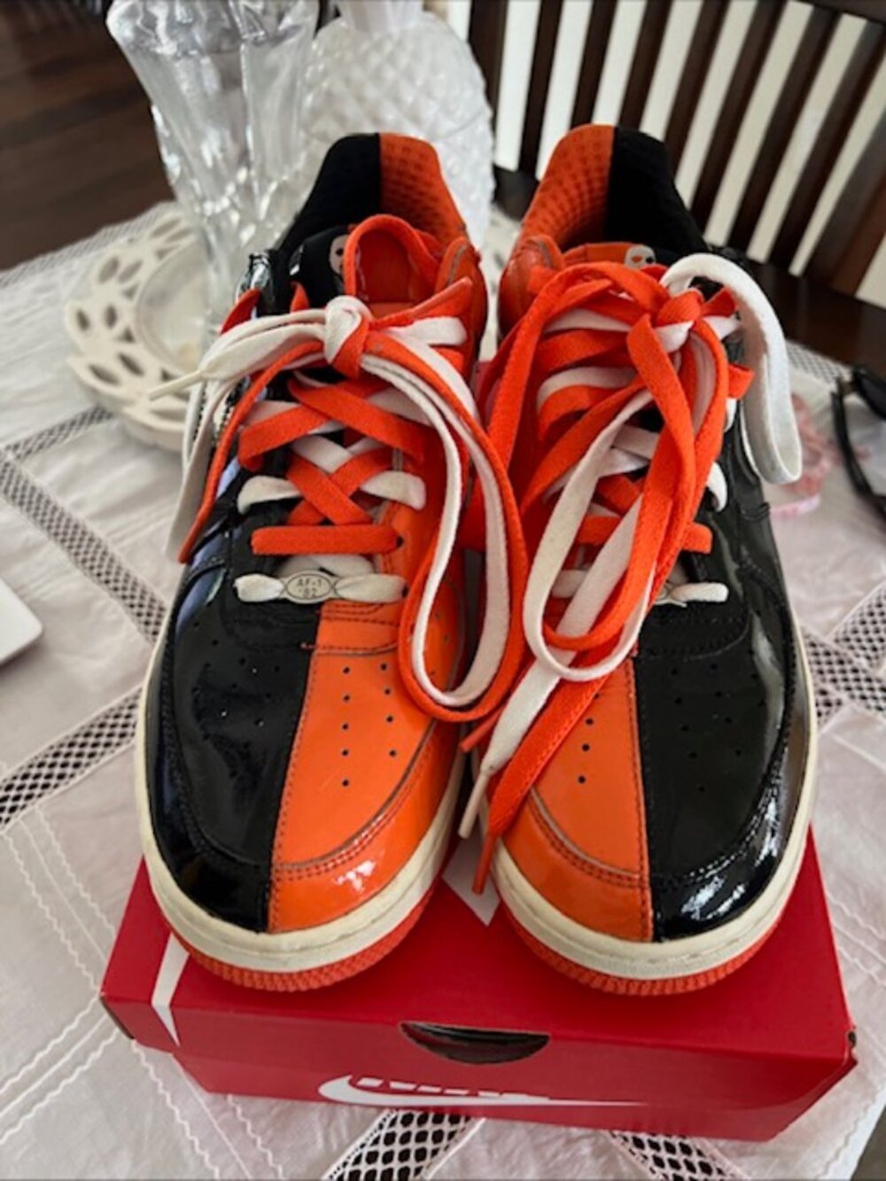Nike Air Force 1 AF1 Low Halloween 2006 Orange Black White 313641-011 Size 10.5